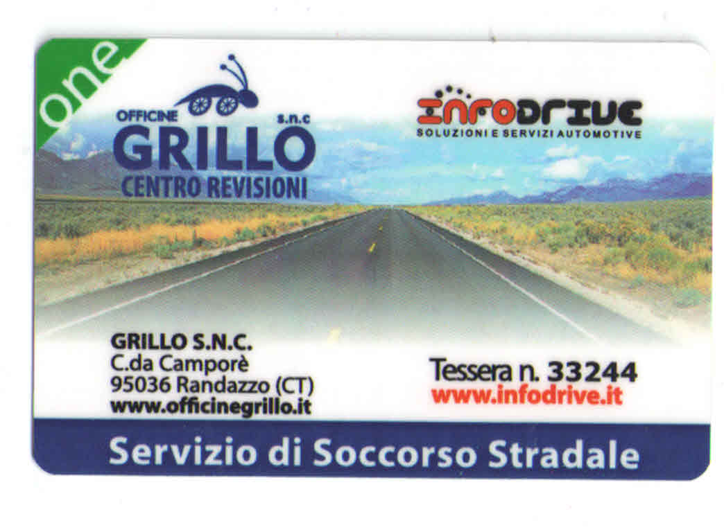 TESSERA SOCCORSO STRADALE